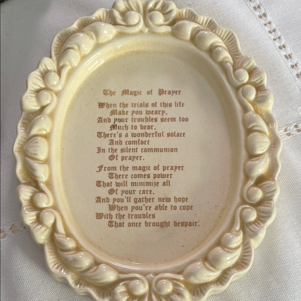 Cream Decorative Plaque with Poem - Picture 1 of 3